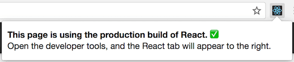 React DevTools dalam situs dengan versi produksi React